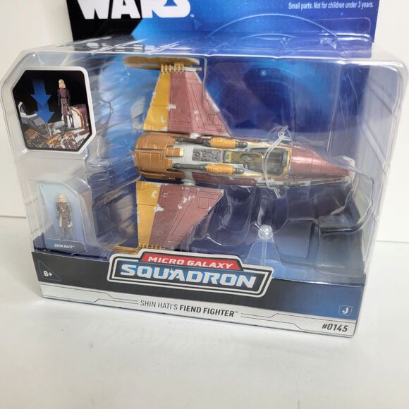 Star Wars Micro Galaxy Squadron SHIN HATI'S FIEND FIGHTER SERIES 7 #0145 NEW - Picture 2 of 6